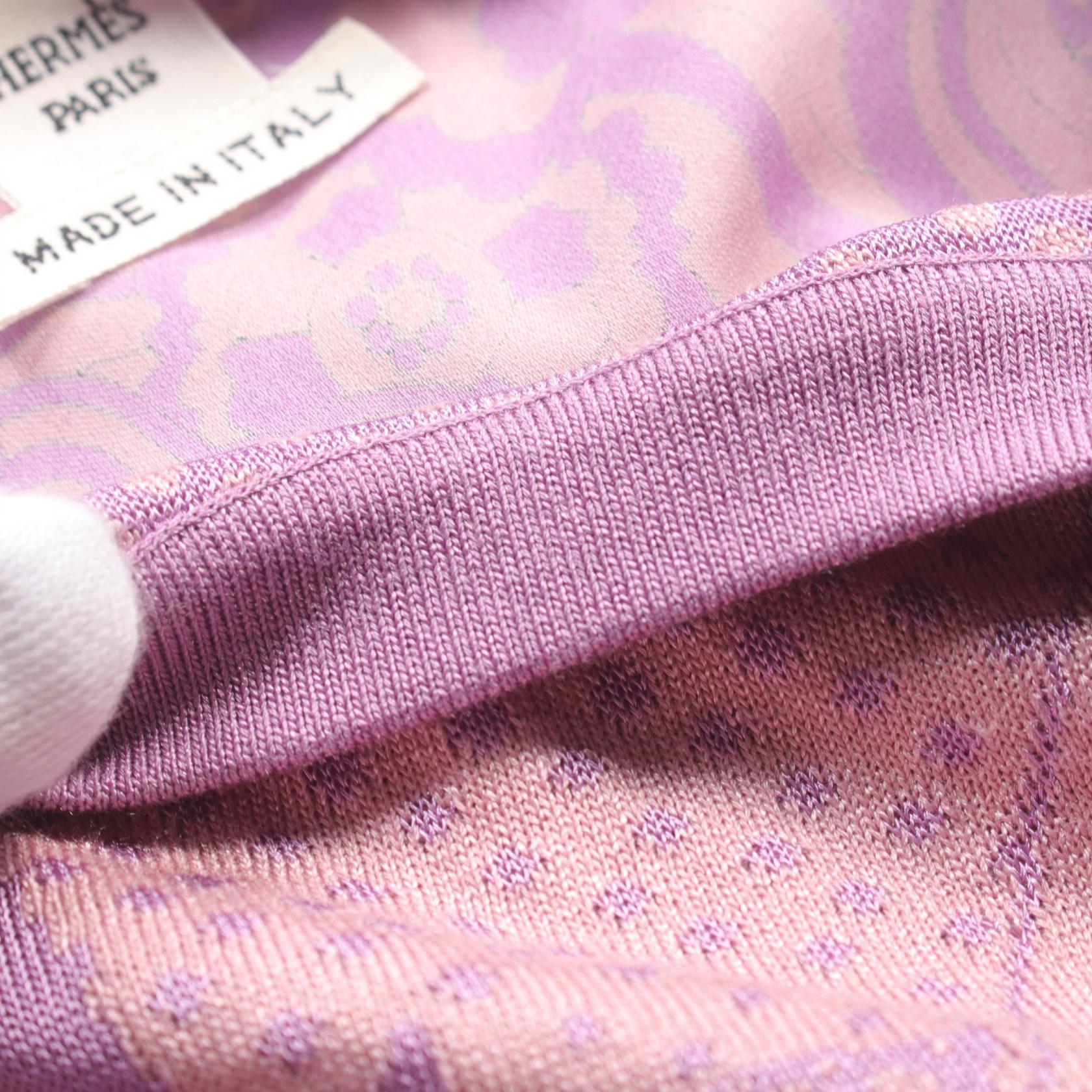 Hermes Silk Rayon Dress Purple