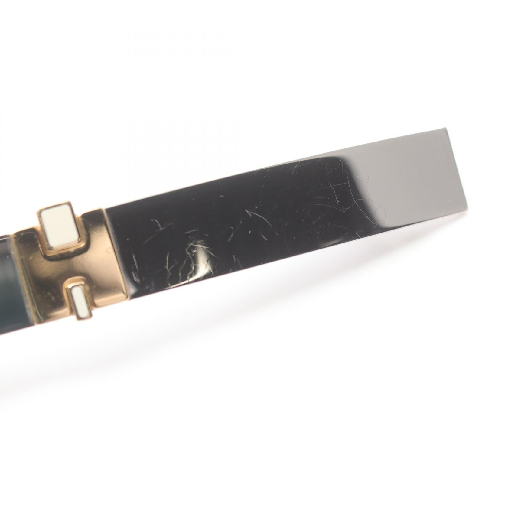 Hermes Eileen Barrette Stainless Steel Gold Plated