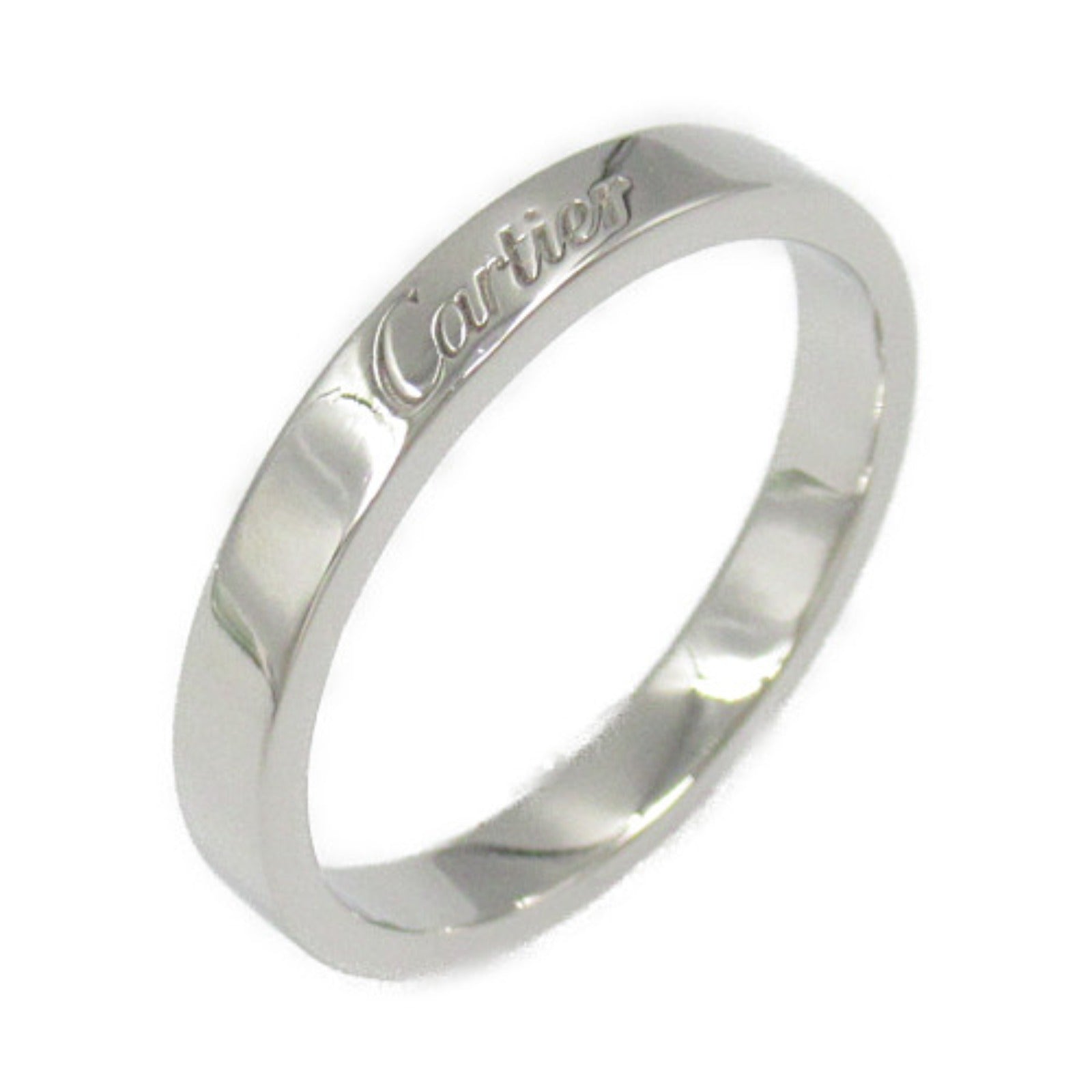 Cartier C de Cartier Wedding Ring Pt950 Platinum