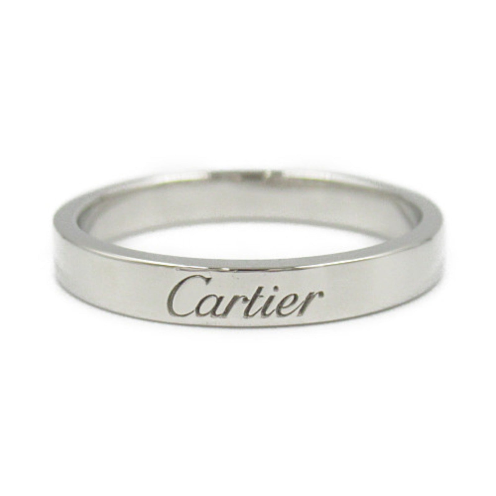 Cartier C de Cartier Wedding Ring Pt950 Platinum