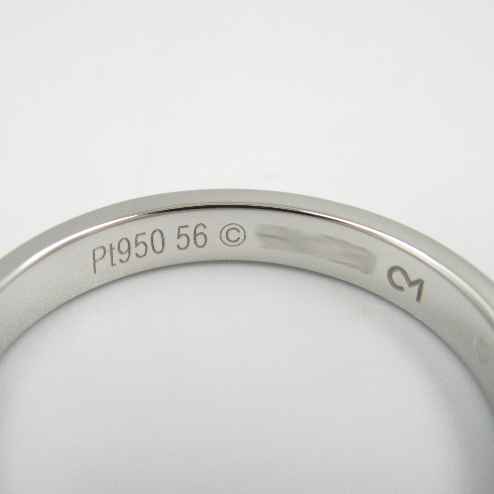 Cartier C de Cartier Wedding Ring Pt950 Platinum