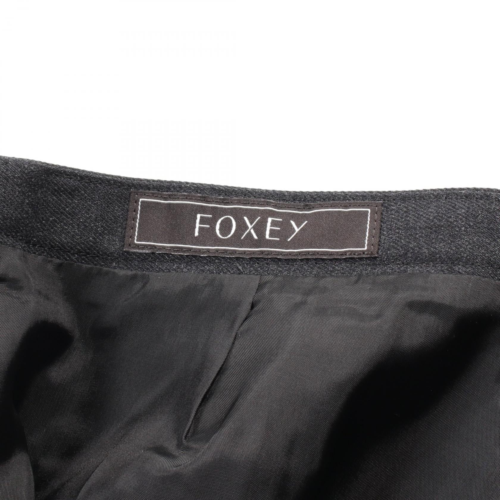 FOXEY Noblea Wool Skirt Gray 40196