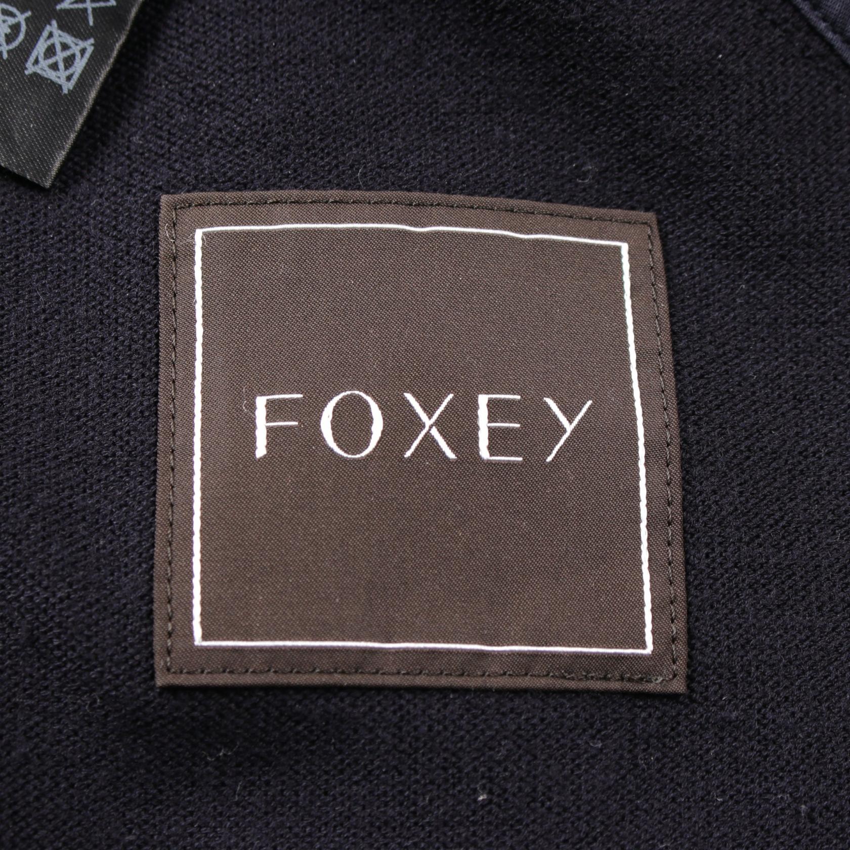 FOXEY Wool Cardigan Navy 39411