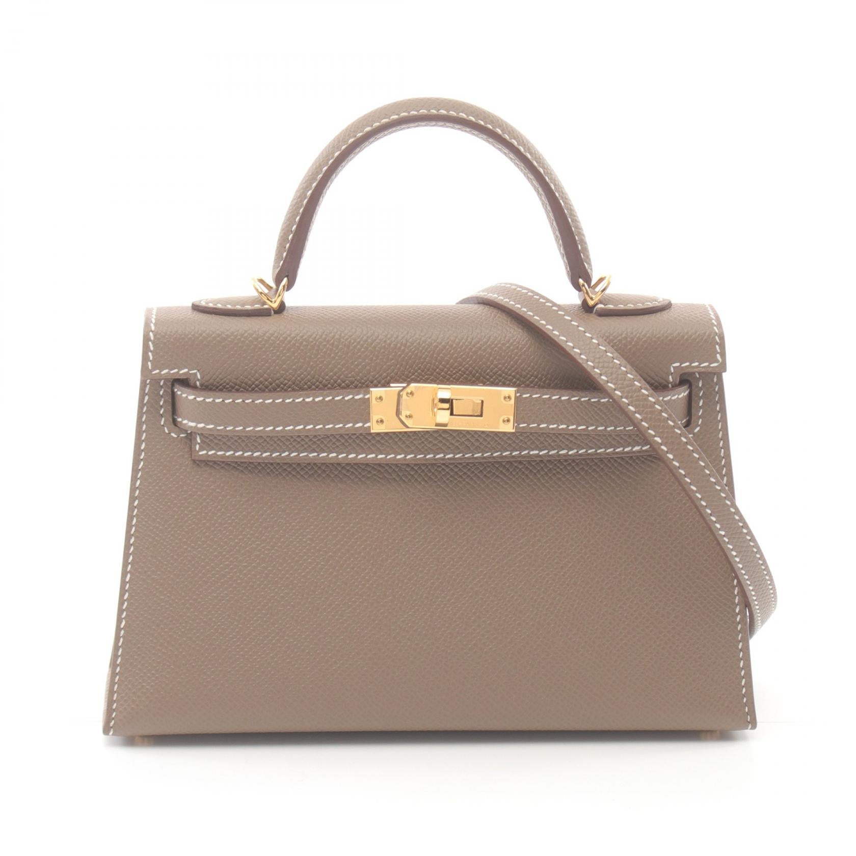 Hermes Mini Kelly 2 Shoulder Bag Brown