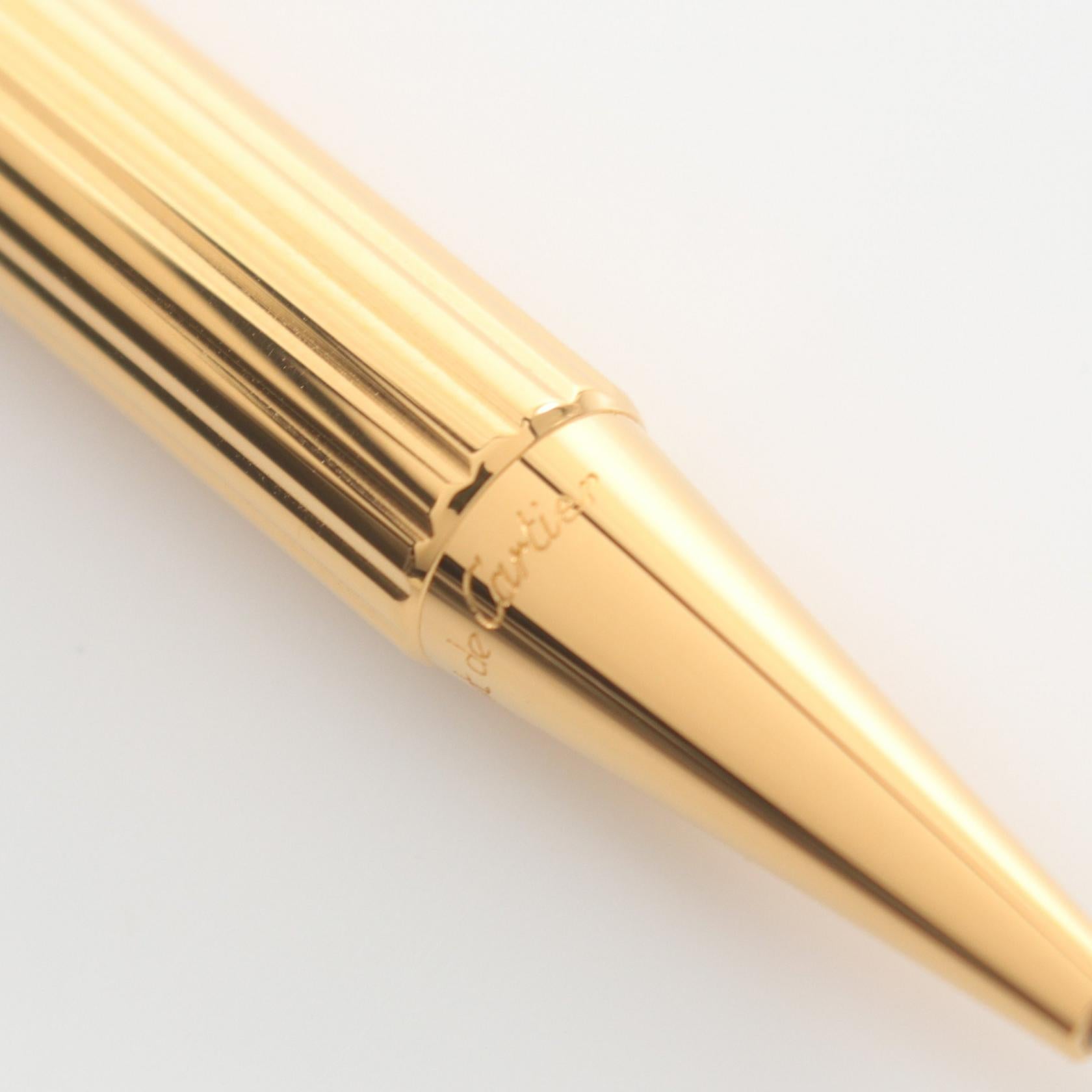 Cartier Trinity Ballpoint Pen Gold