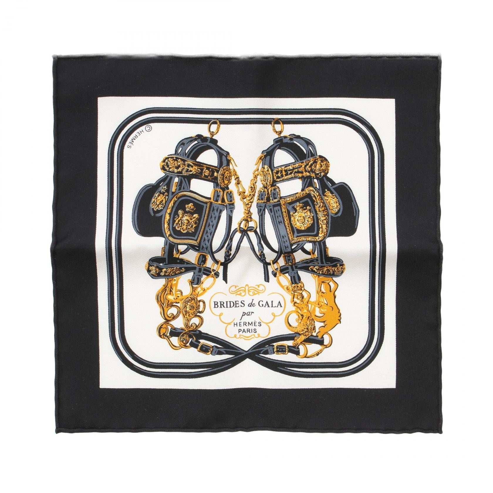 Hermes Silk Nano Scarf BRIDES de GALA