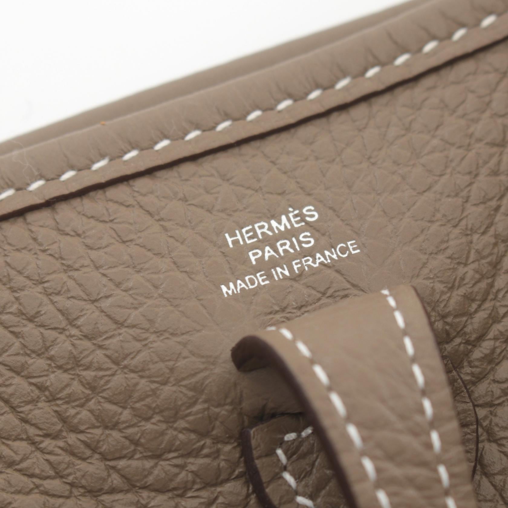 Hermes Evelyne TPM Shoulder Bag Brown