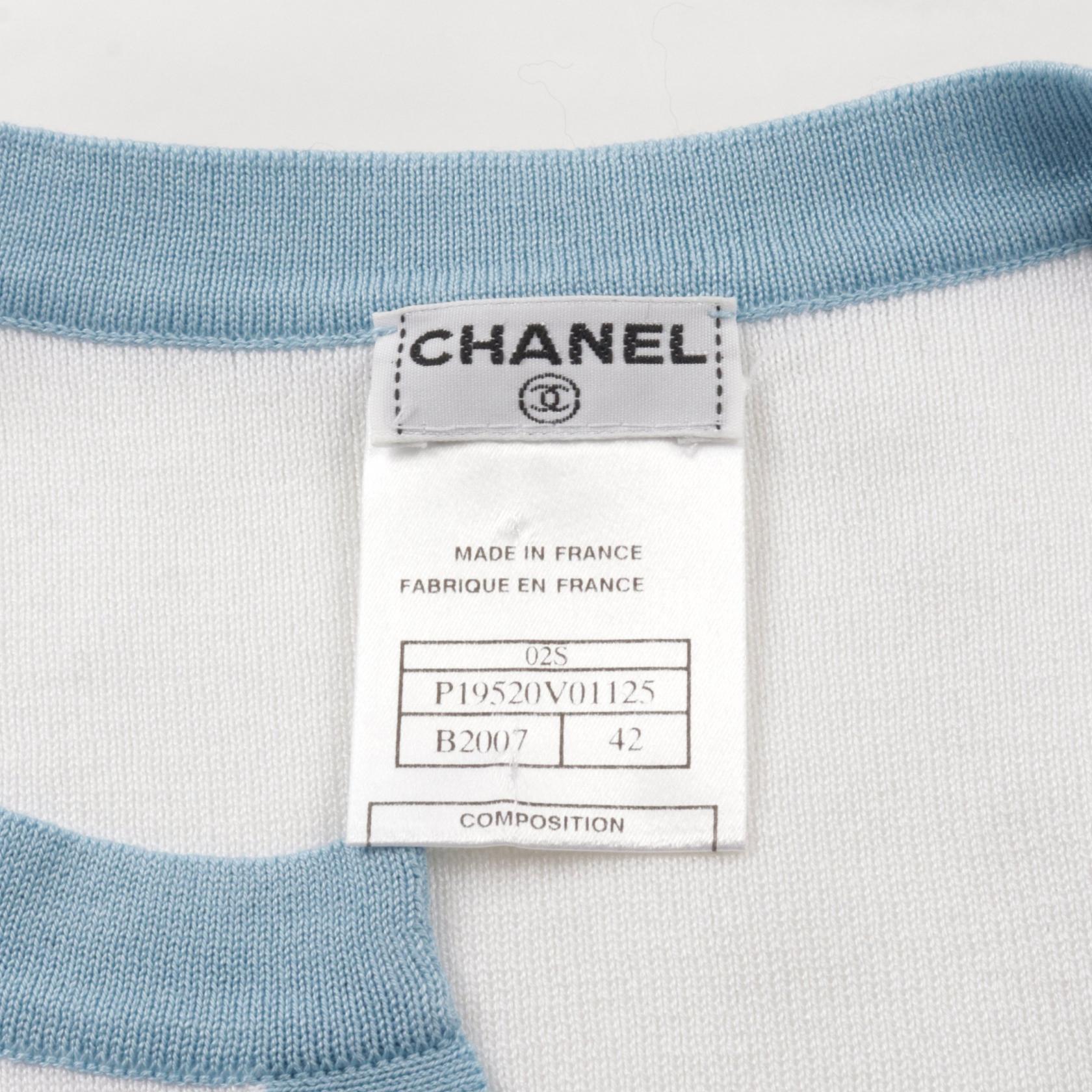 Chanel Coco Mark Cotton Knit Top