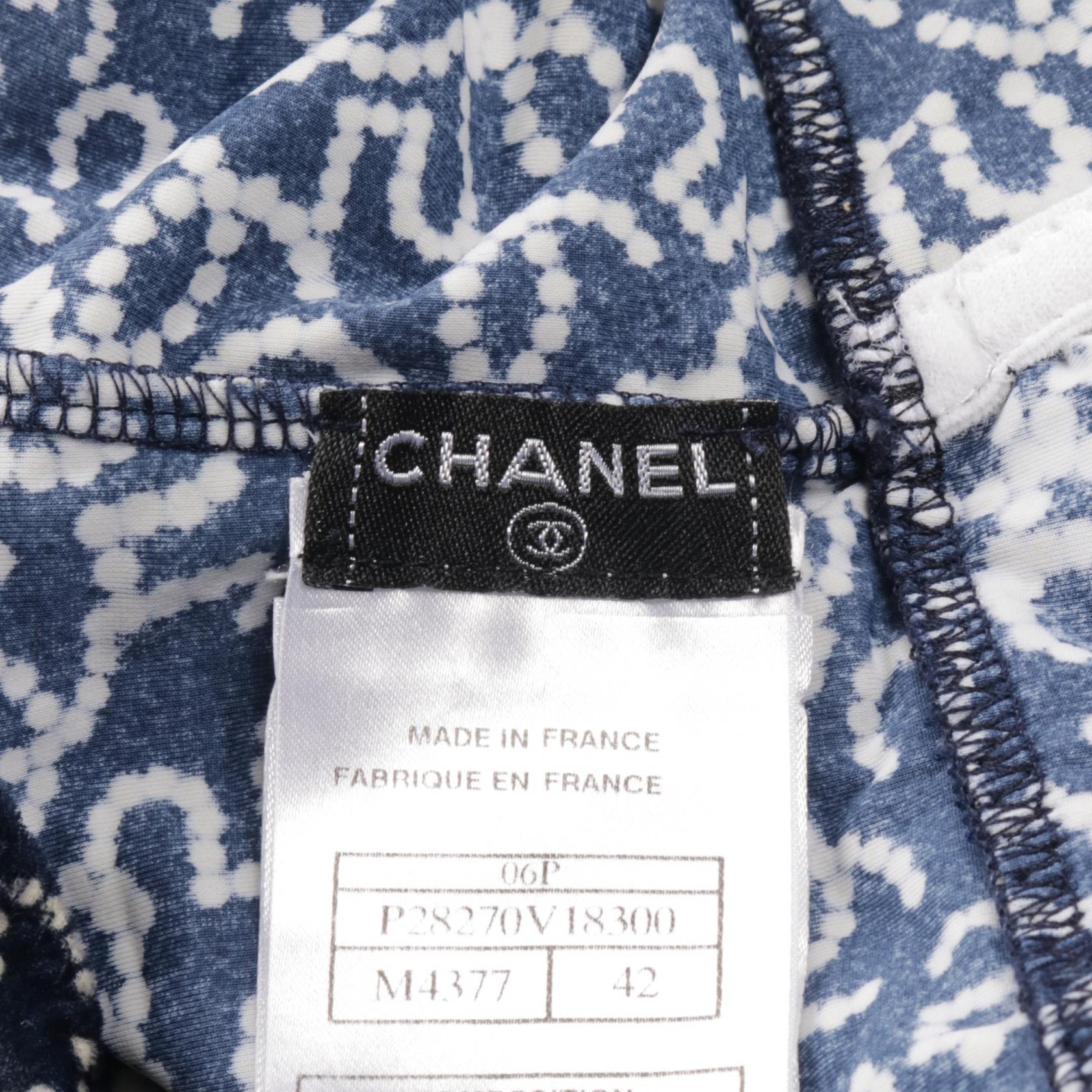 Chanel Coco Mark Camisole Navy/White