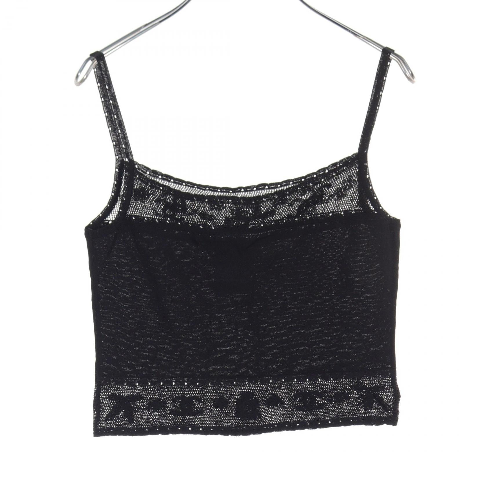 Chanel Coco Mark Camisole Black Viscose