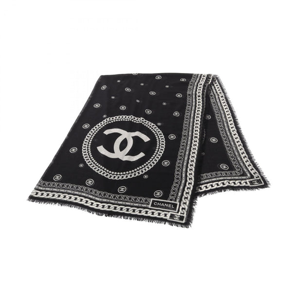 Chanel Coco Mark Silk Cashmere Shawl