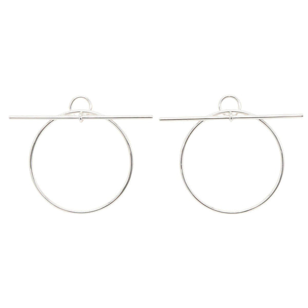 Hermes Echapper PM Silver Earrings