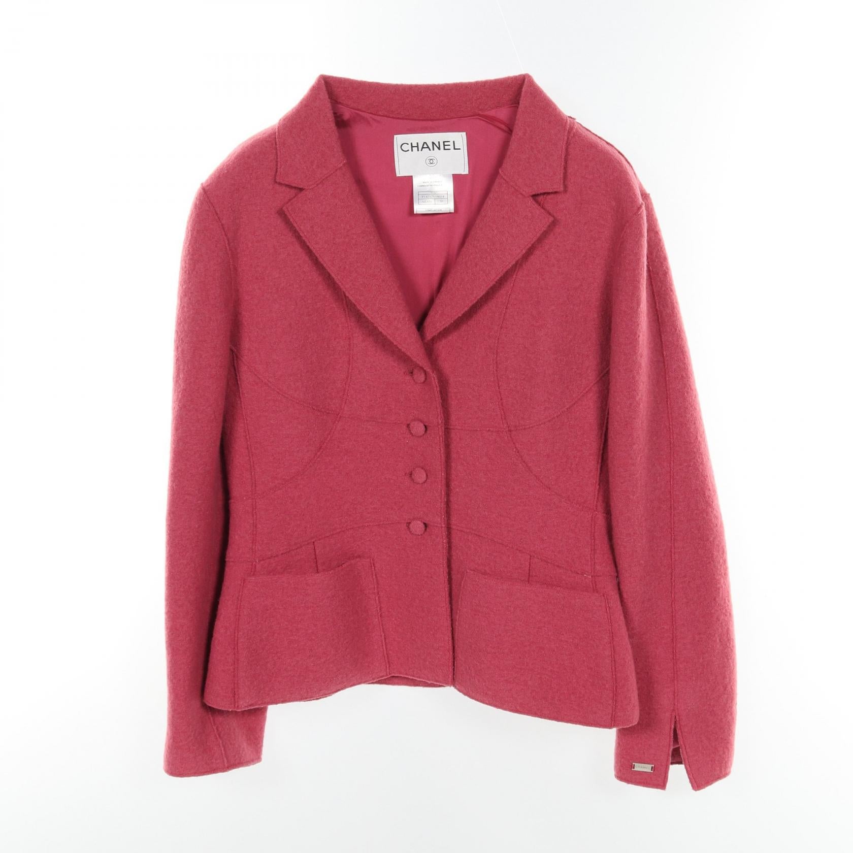 Chanel Wool Outerwear Pink P14212V08014