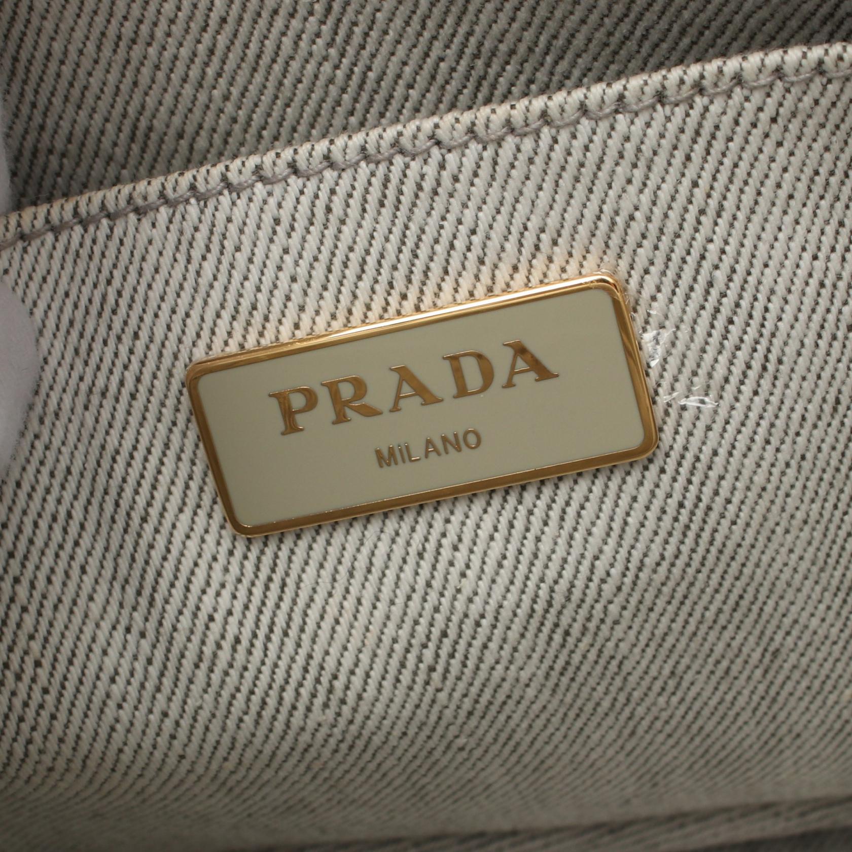 Prada CANAPA Canvas Tote Bag 1BG439