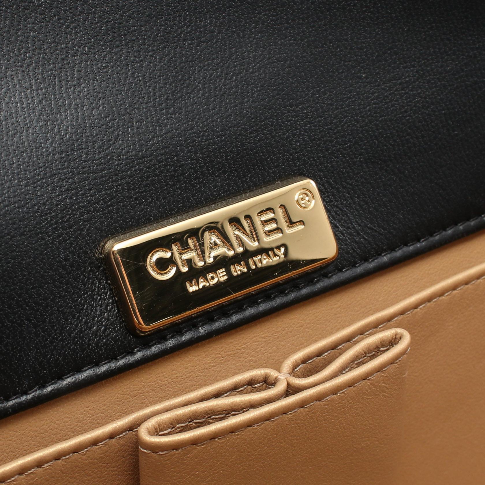 Chanel Lambskin Matelasse Top Handle Shoulder Bag