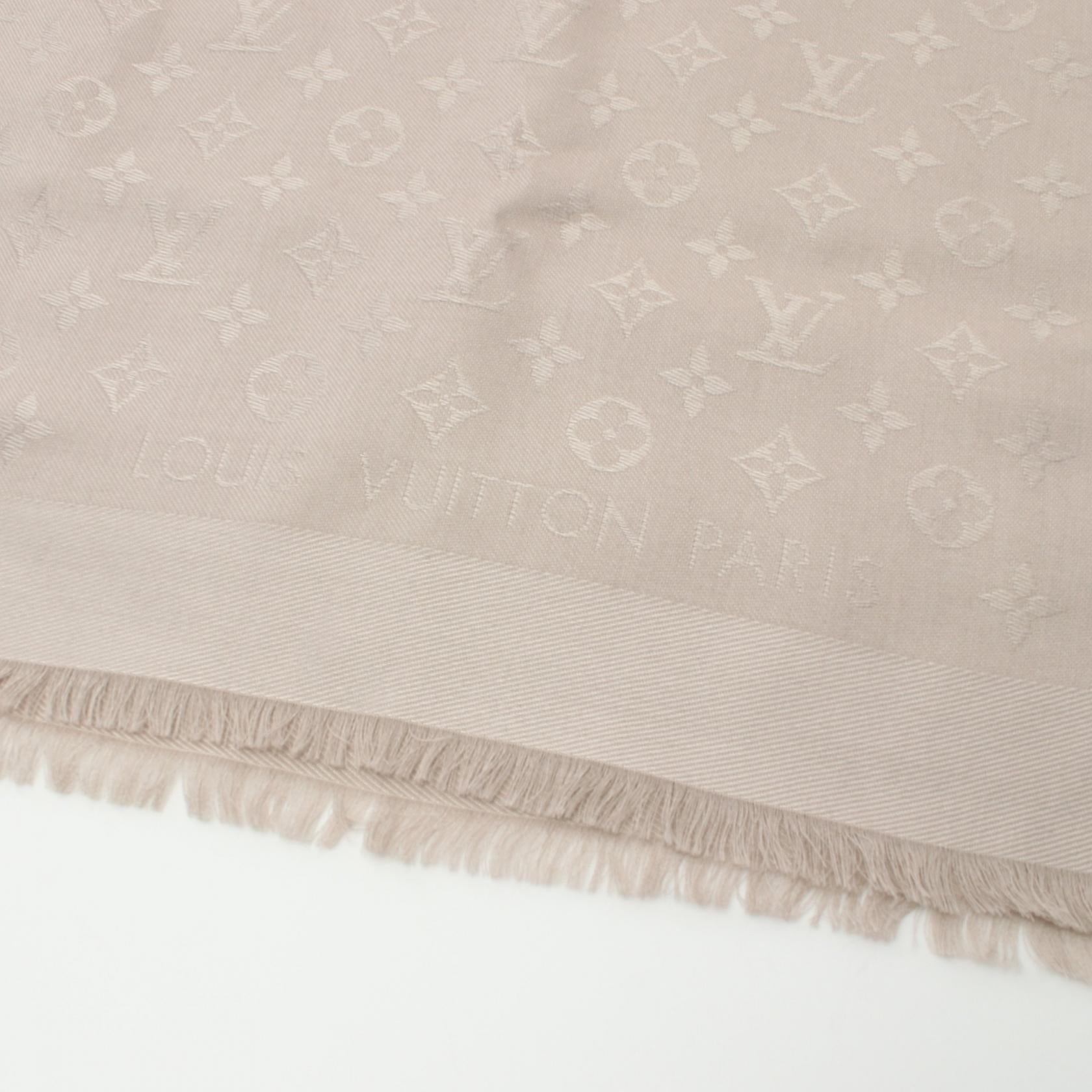 Louis Vuitton Wool Silk Monogram Shawl M71336