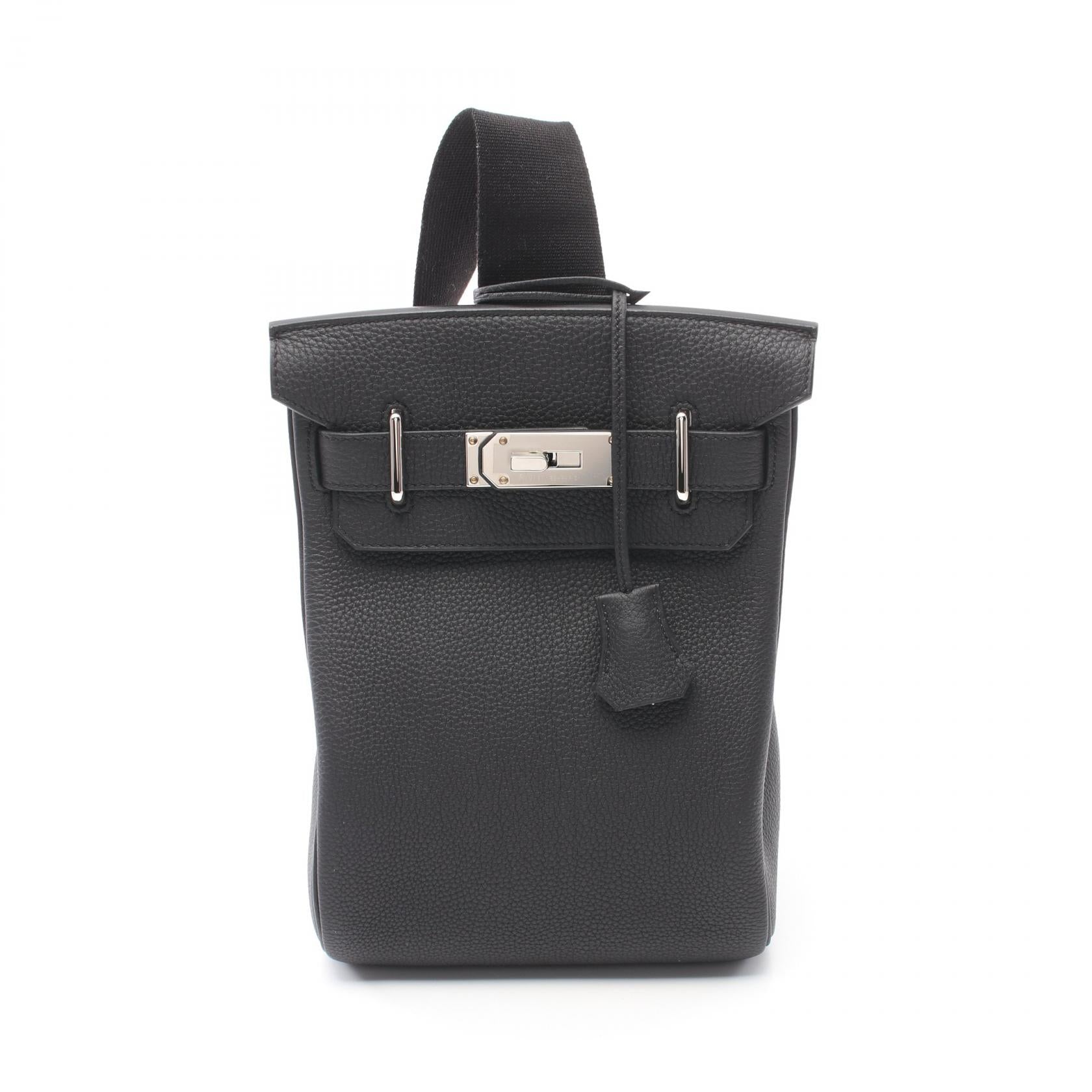 Hermes Kelly Accado PM Waist Bag Black