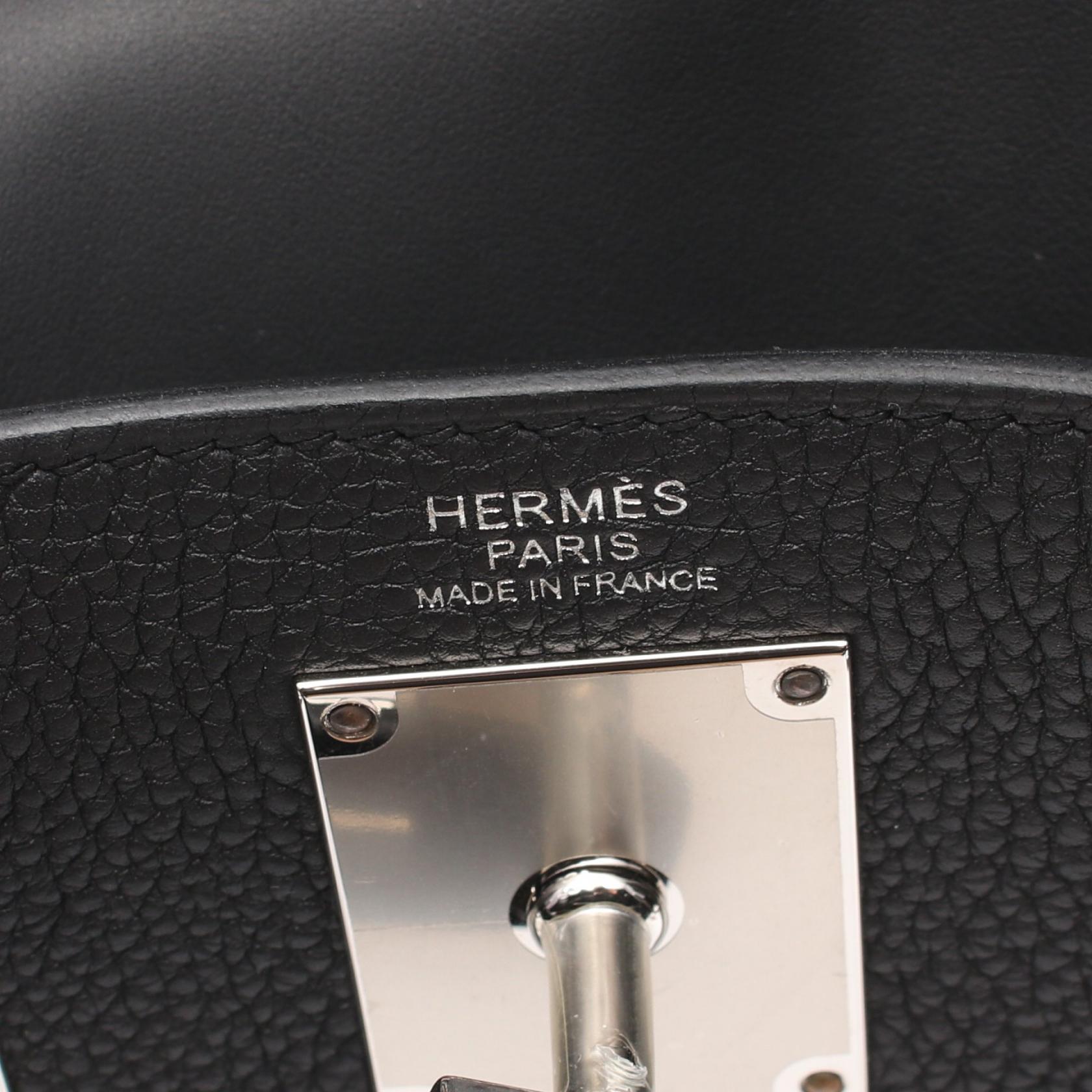 Hermes Kelly Accado PM Waist Bag Black