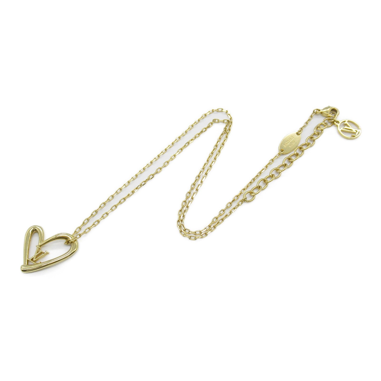 Louis Vuitton Gold Heart Necklace M00465