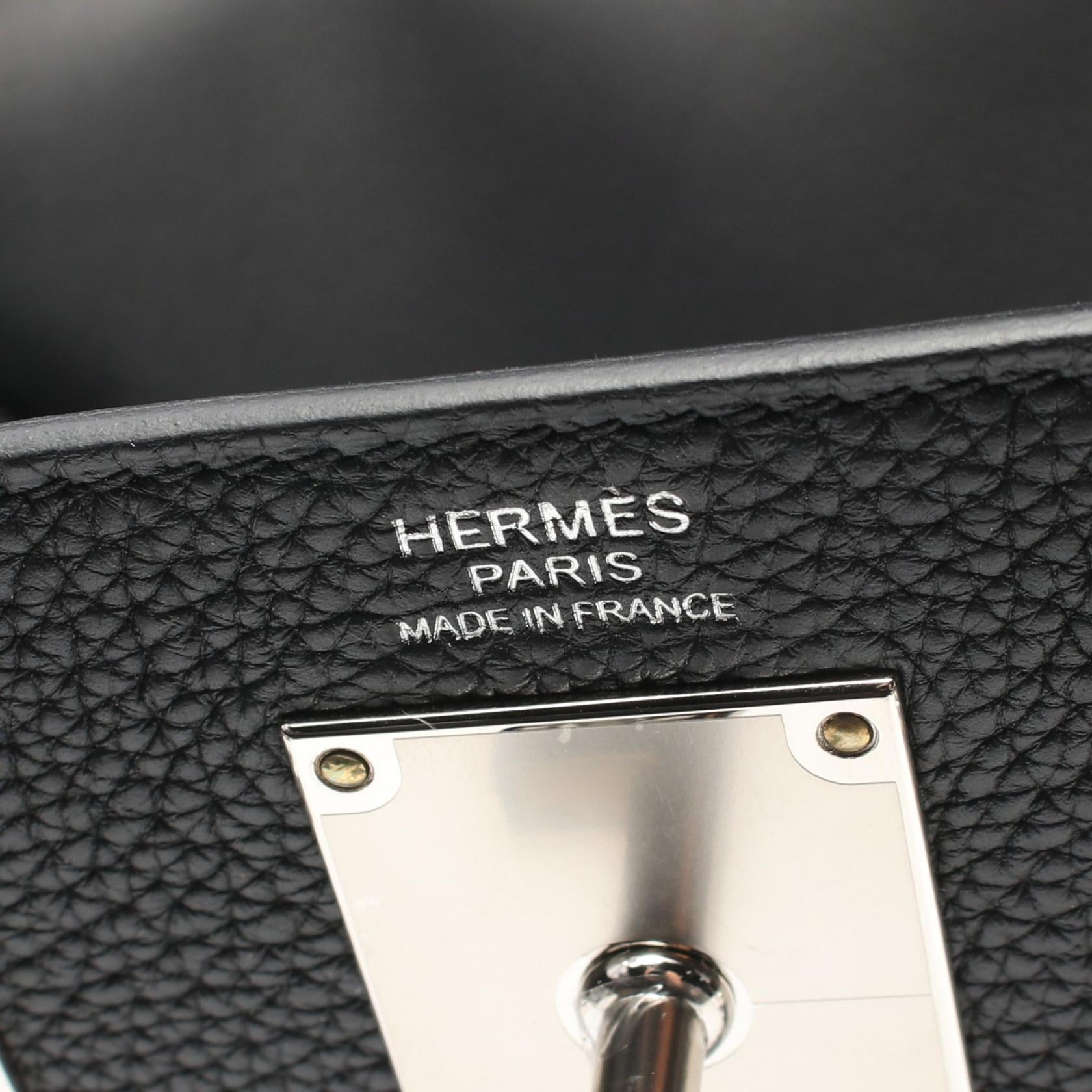 Hermes Kelly Accado PM Waist Bag Black