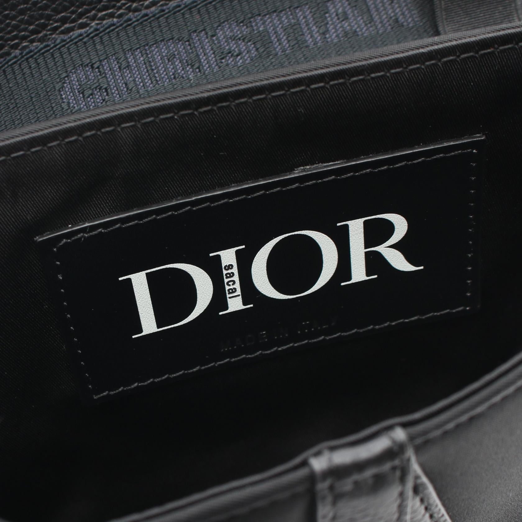 Dior HOMME Sacai Saddle Mini Bag Black/Grey