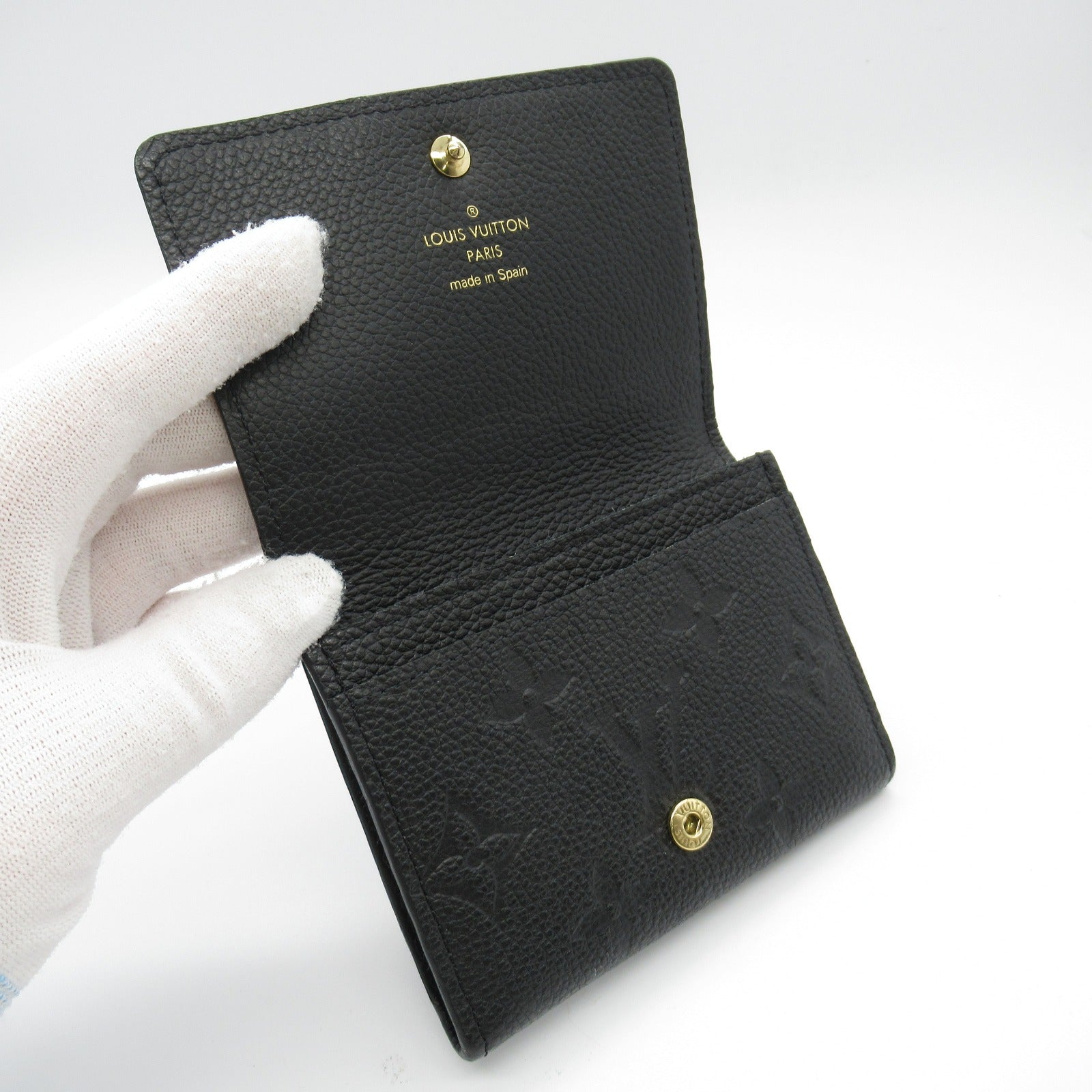 Louis Vuitton Card Case Monogram Black M58456