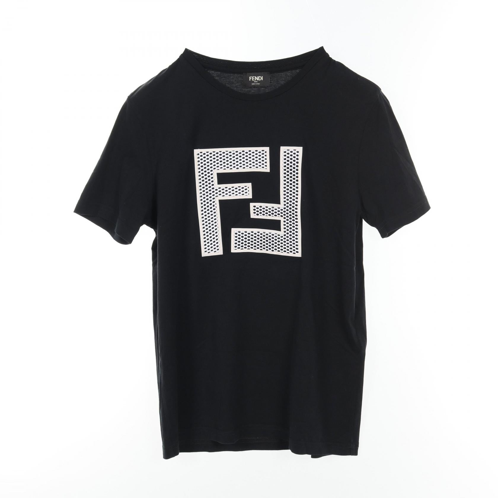 Fendi Mesh FF Logo Cotton Top