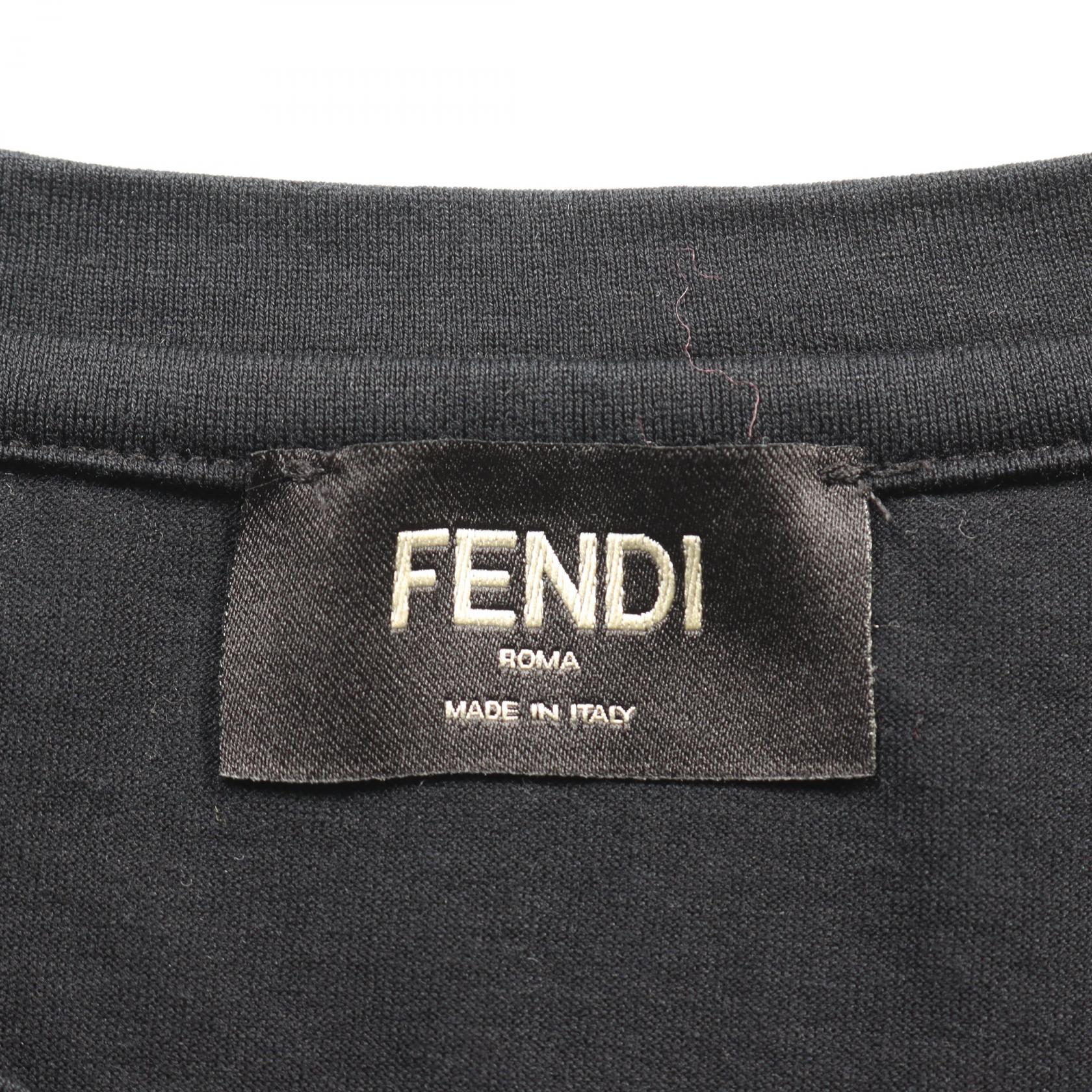 Fendi Mesh FF Logo Cotton Top