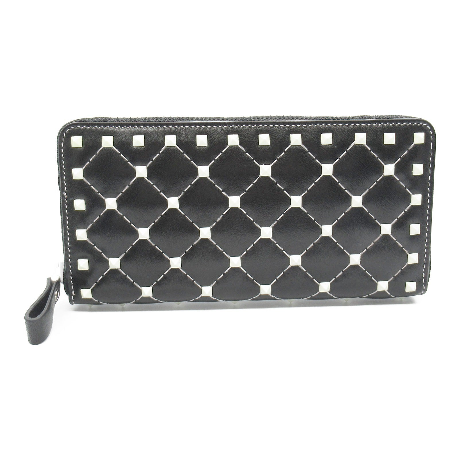 Valentino Rockstud Leather Wallet Black