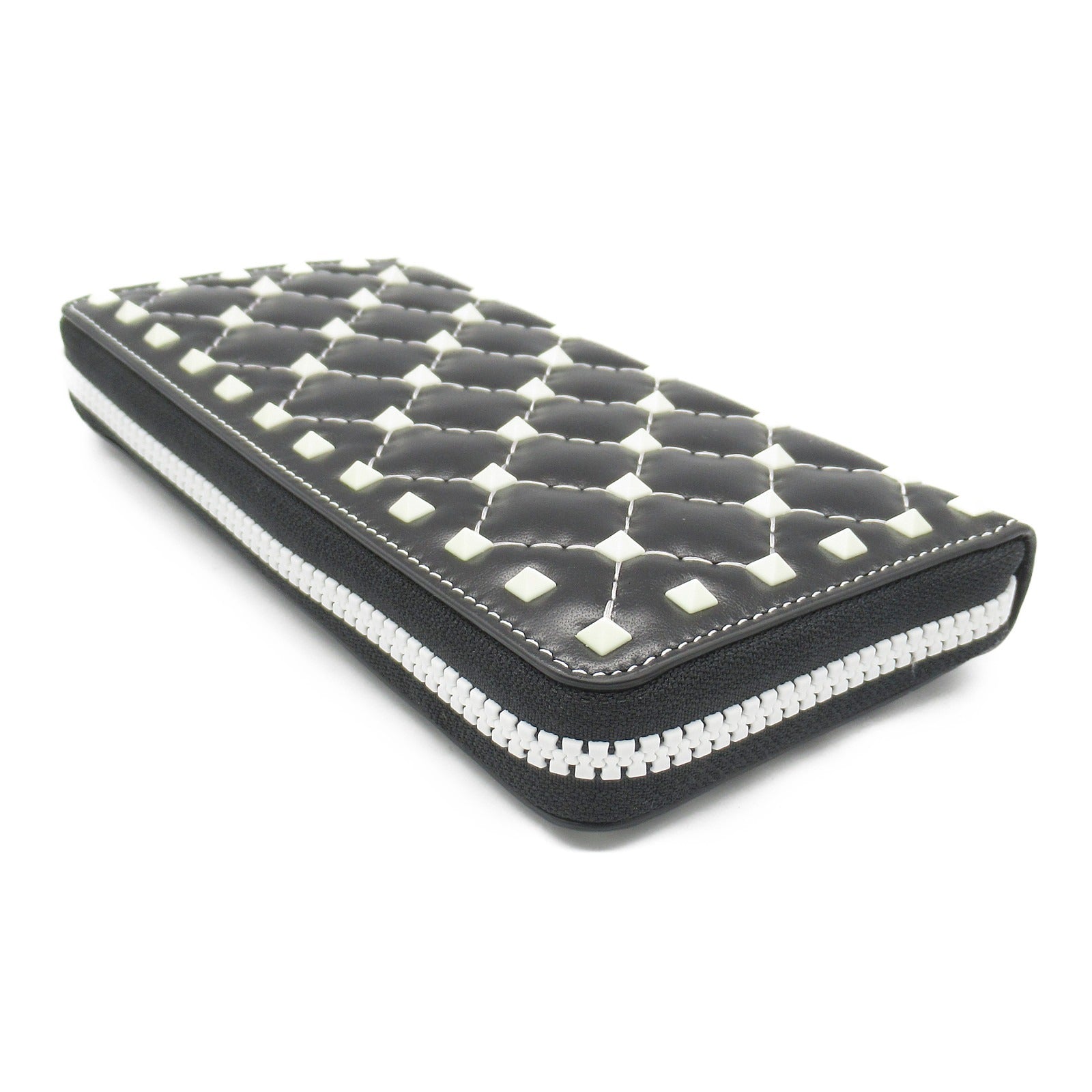 Valentino Rockstud Leather Wallet Black