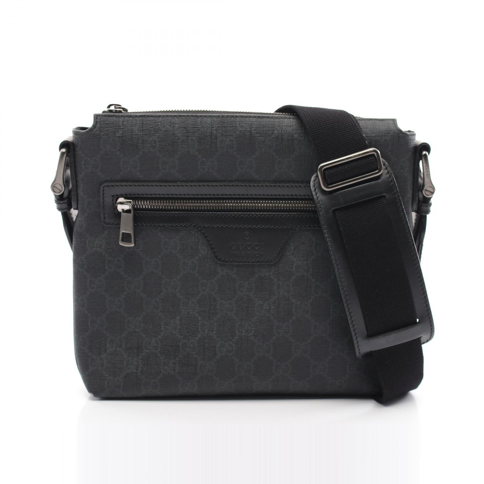 Gucci GG Supreme Shoulder Bag PVC Leather