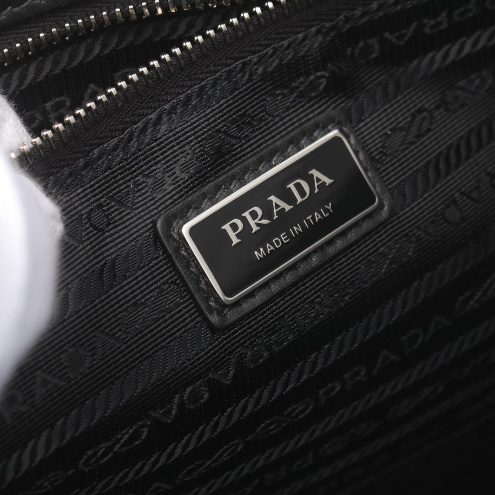 Prada Leather Tote Bag Black