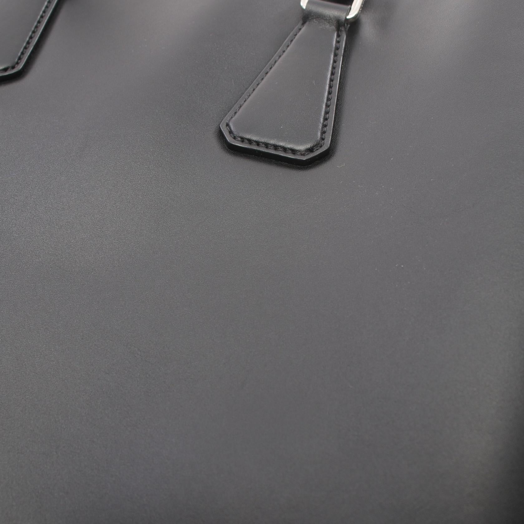 Prada Leather Tote Bag Black