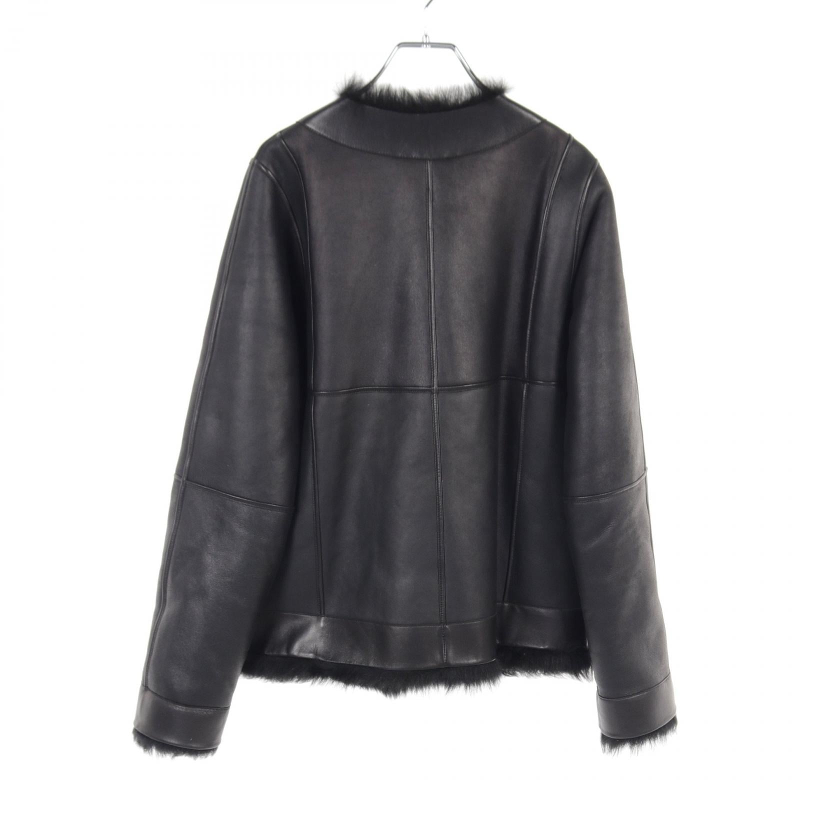 Hermes Leather Jacket Women's Black