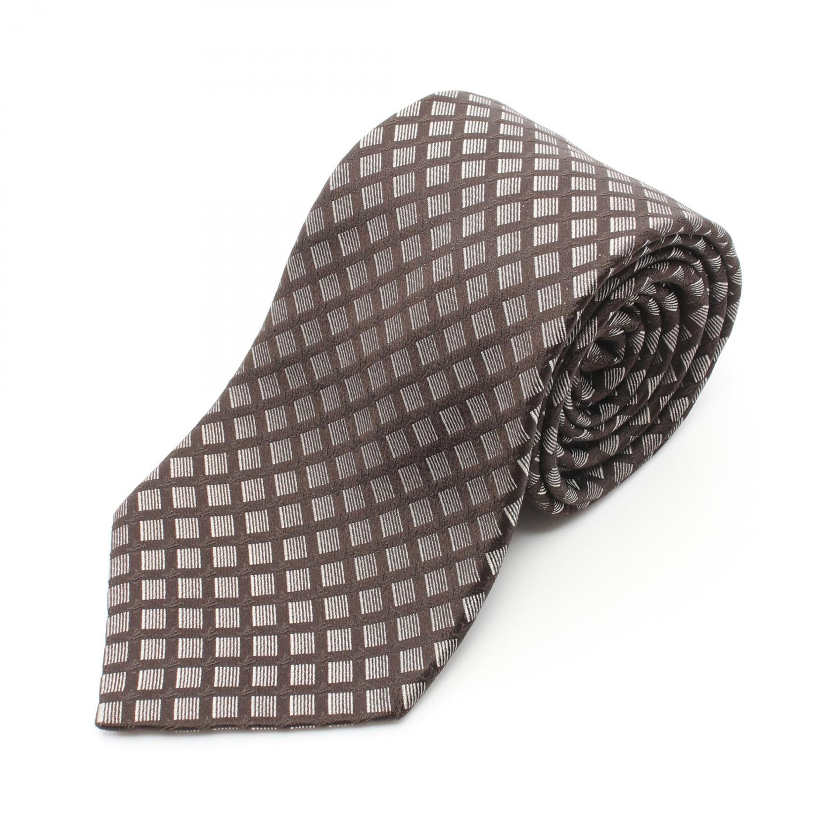 Louis Vuitton Silk Tie Brown