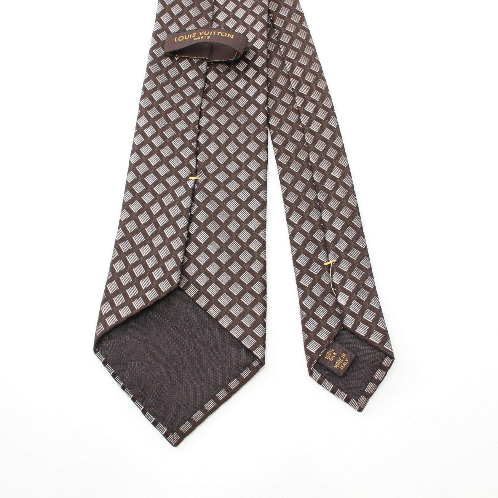 Louis Vuitton Silk Tie Brown