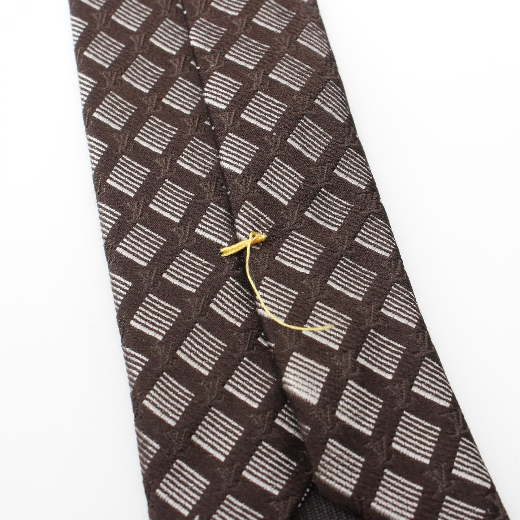 Louis Vuitton Silk Tie Brown