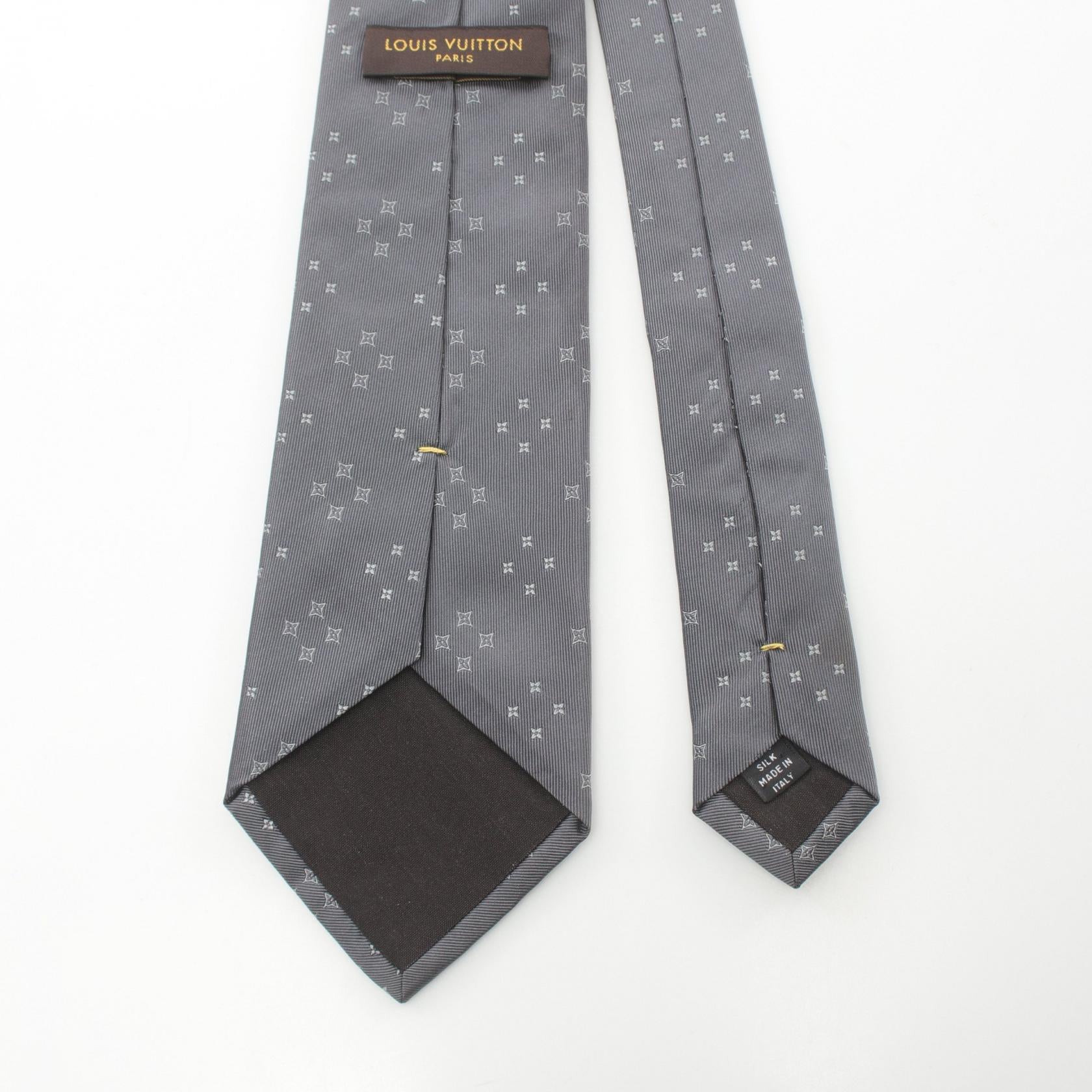 Louis Vuitton Silk Tie Gray