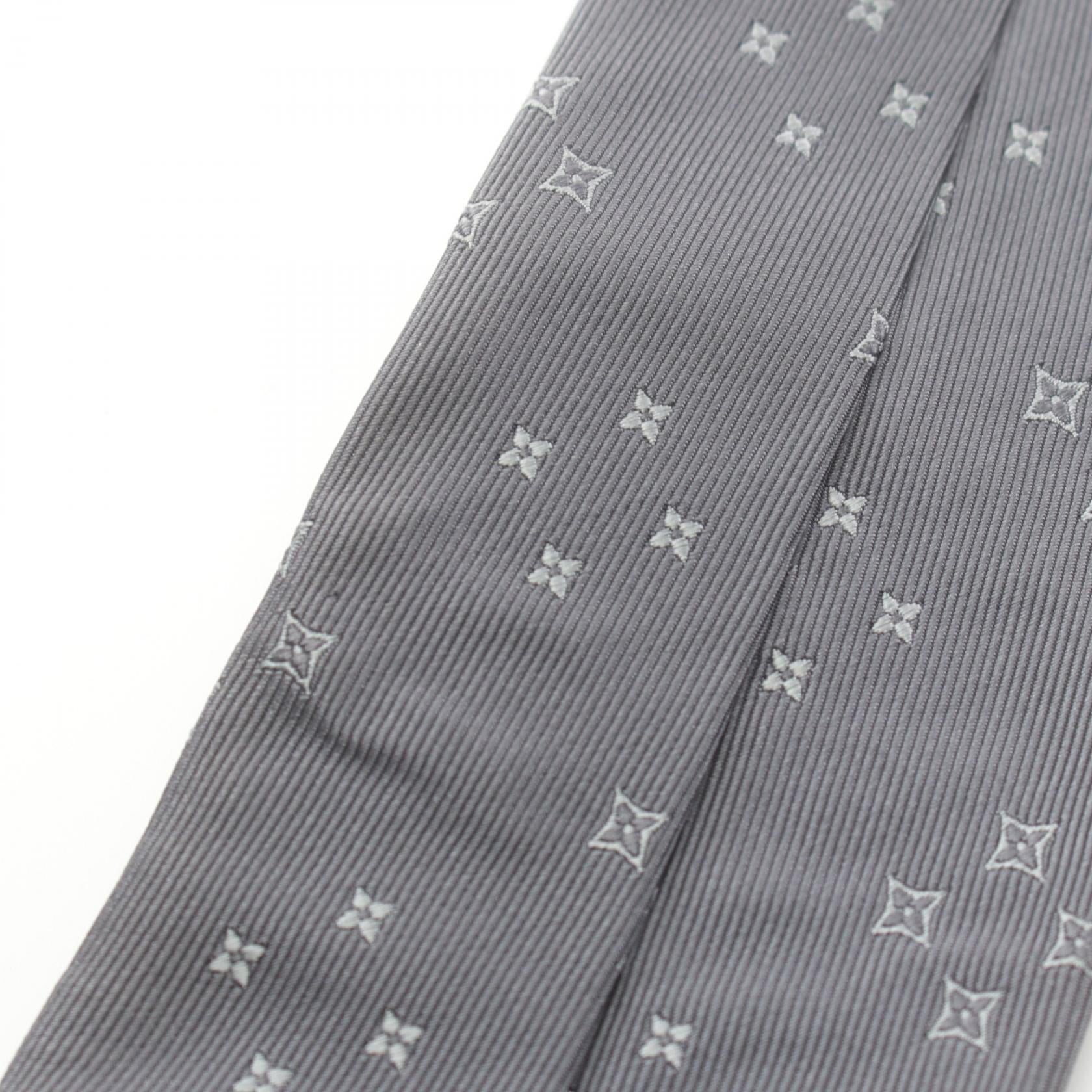 Louis Vuitton Silk Tie Gray