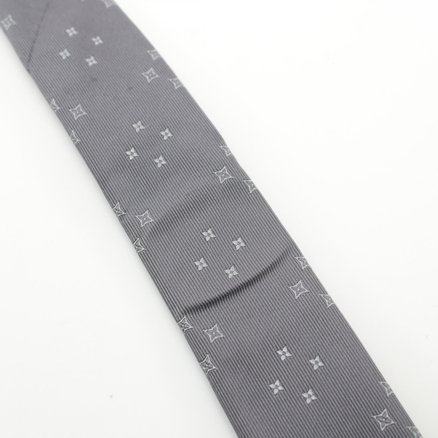 Louis Vuitton Silk Tie Gray