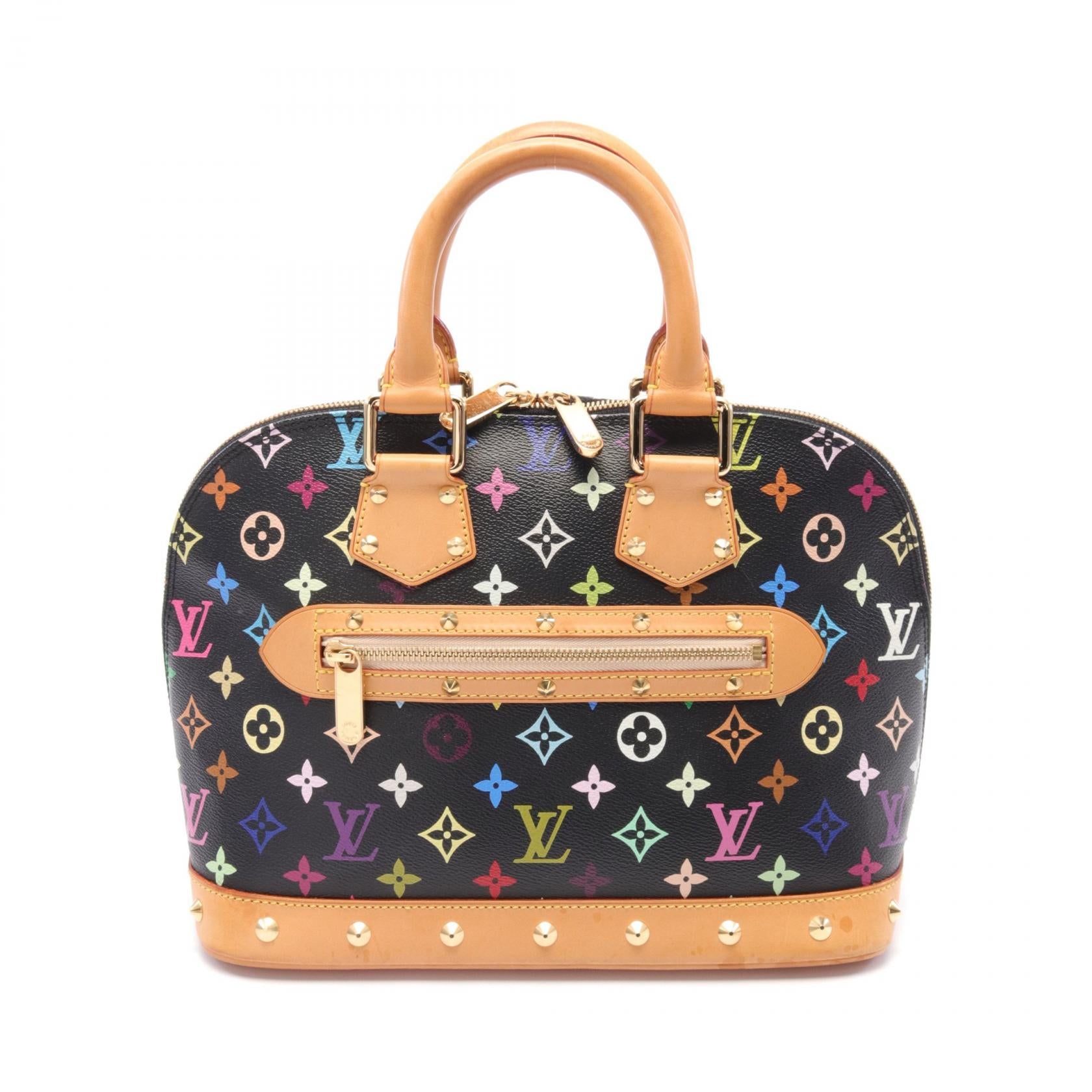 Louis Vuitton Alma Monogram Multicolor Noir Handbag M92646