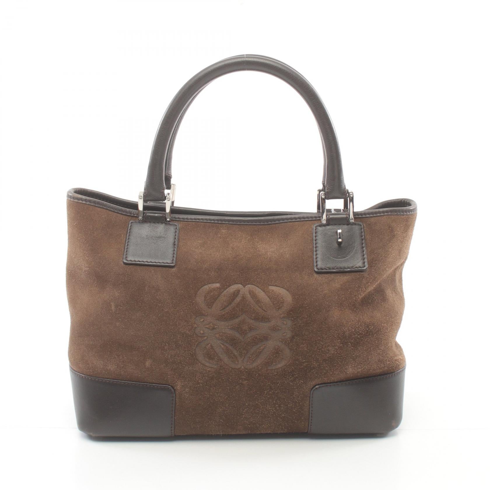 Loewe Suede Leather Amazona Handbag