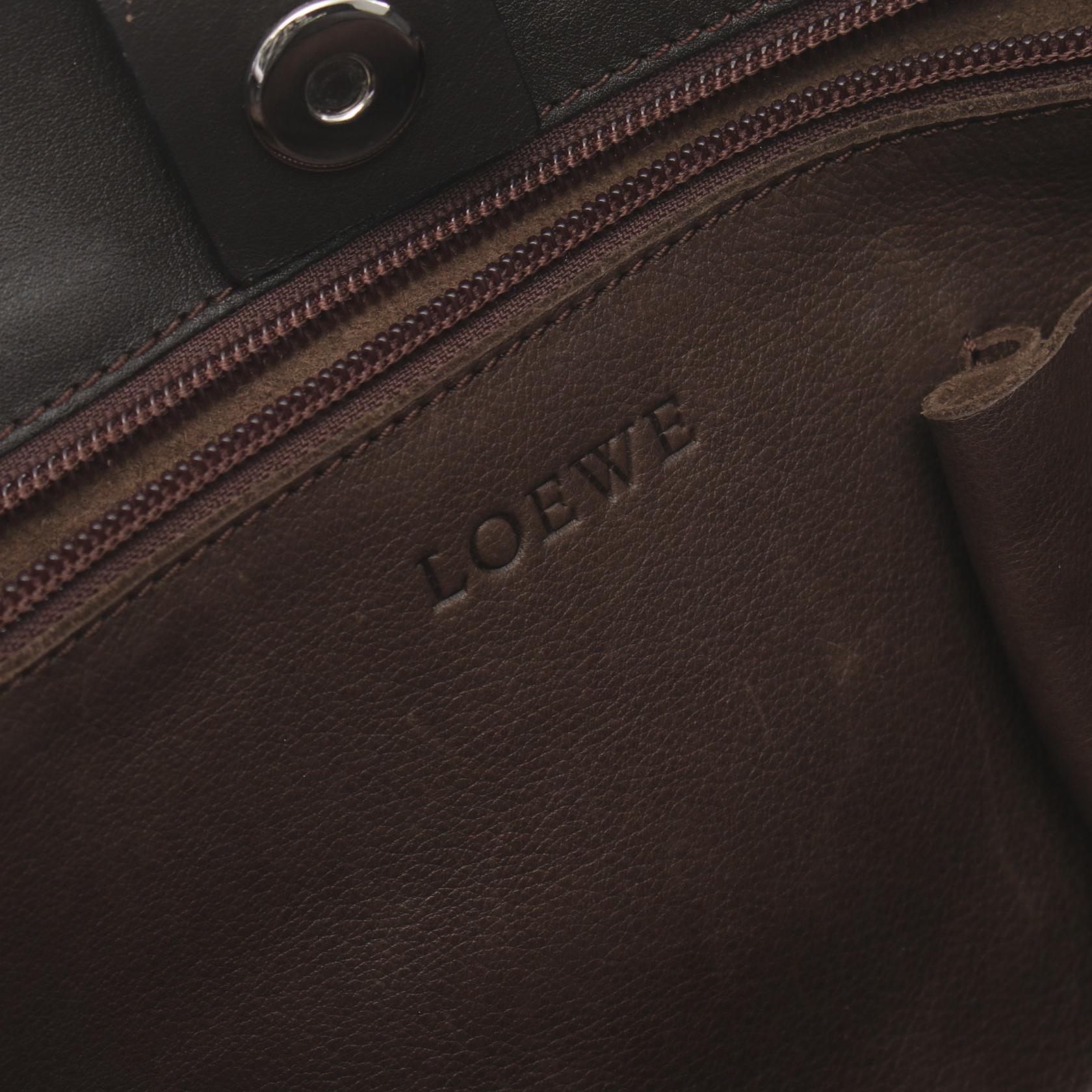 Loewe Suede Leather Amazona Handbag