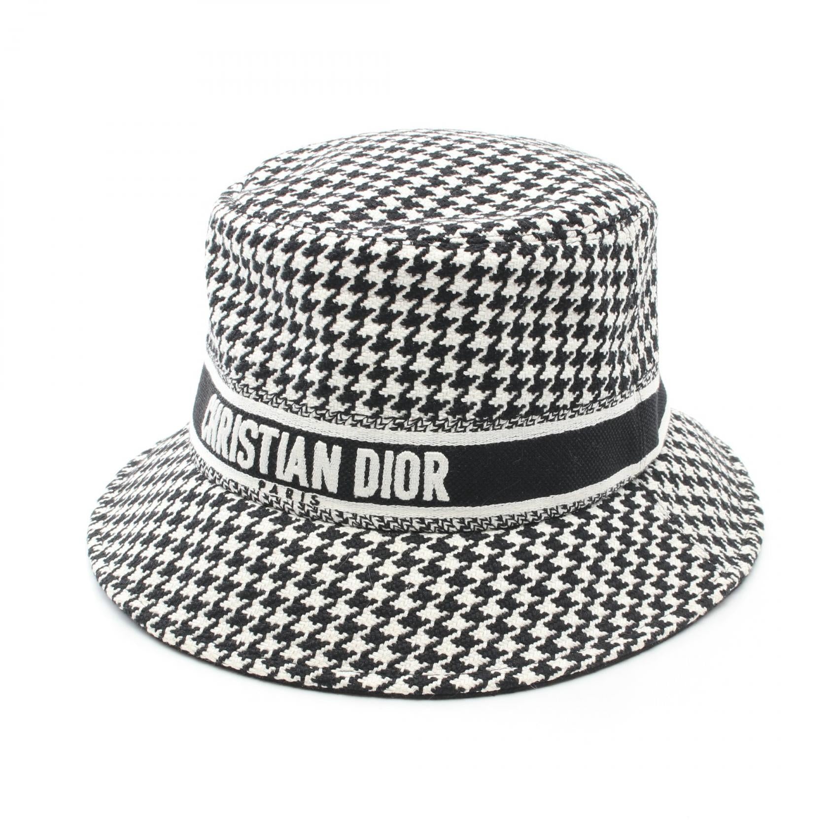 Dior Houndstooth Cotton Hat 35PDP923X130