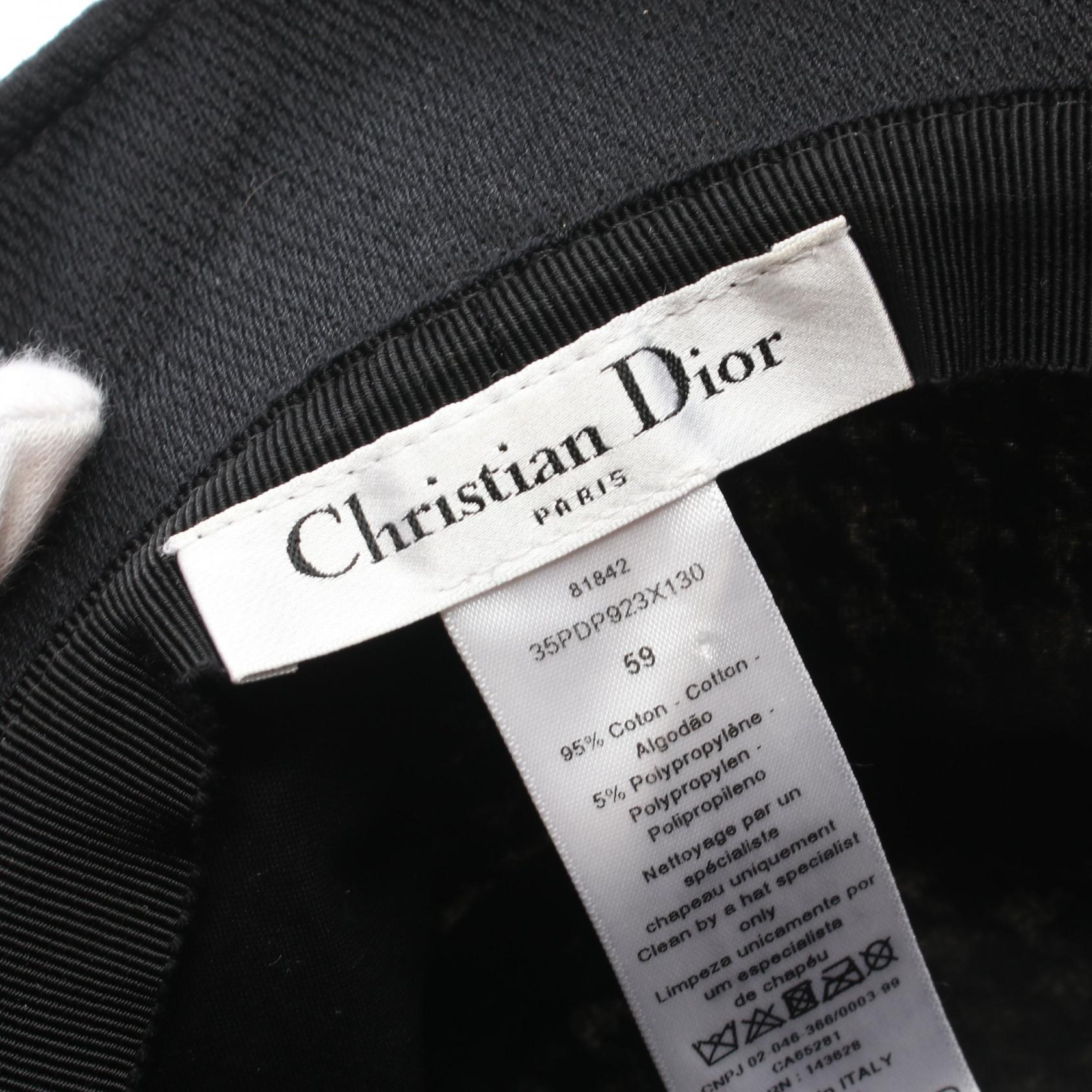 Dior Houndstooth Cotton Hat 35PDP923X130