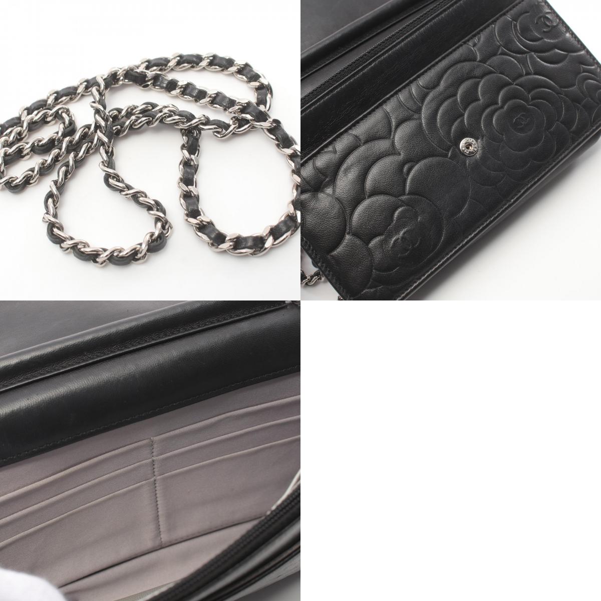 Chanel Camellia Lambskin Shoulder Bag A47421