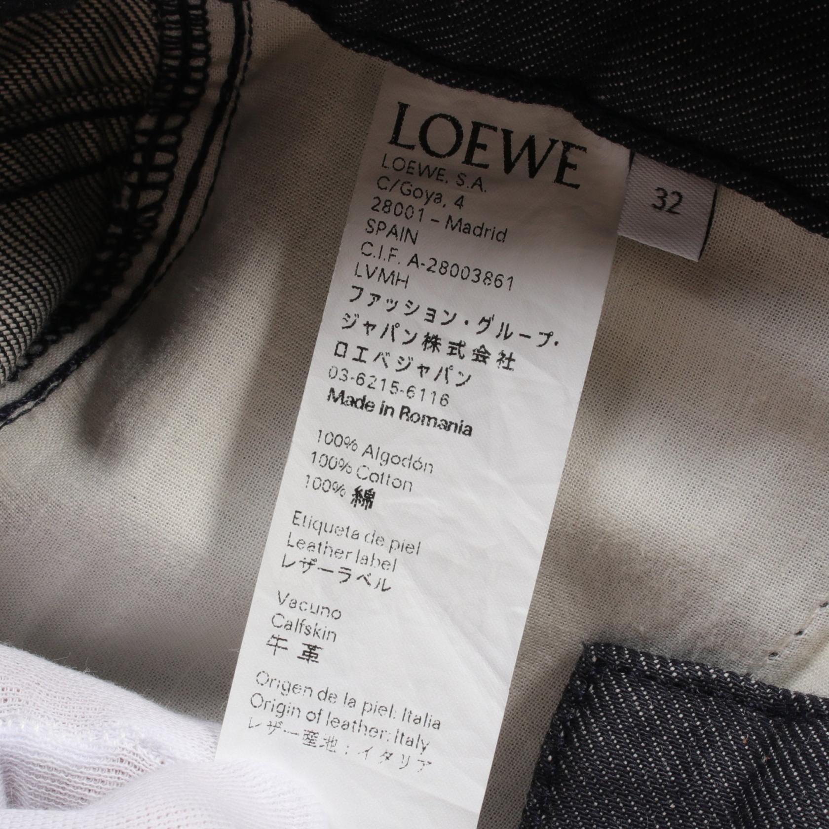 Loewe Cotton Fisherman Denim Pants