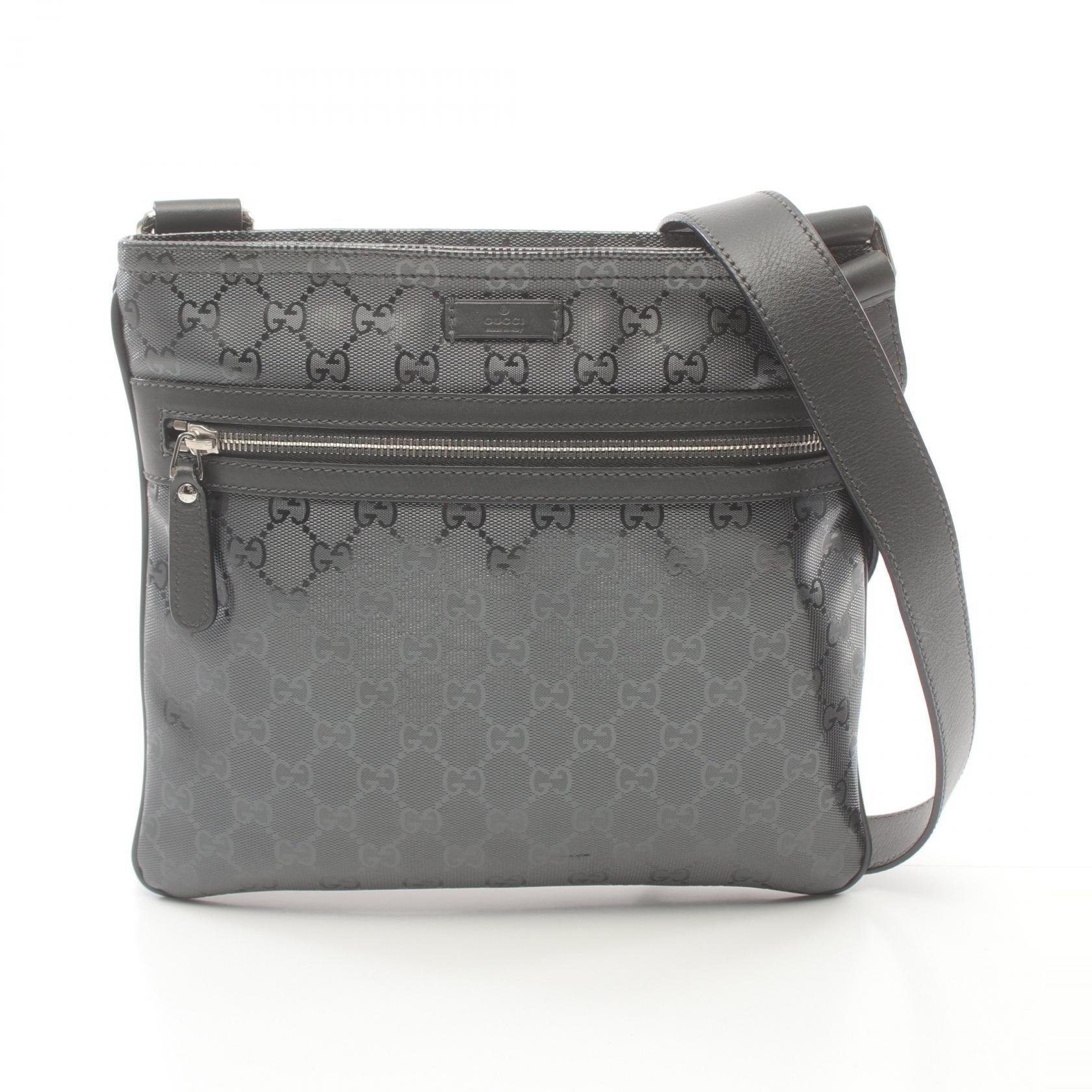 Gucci GG Imprime Shoulder Bag PVC Canvas Leather