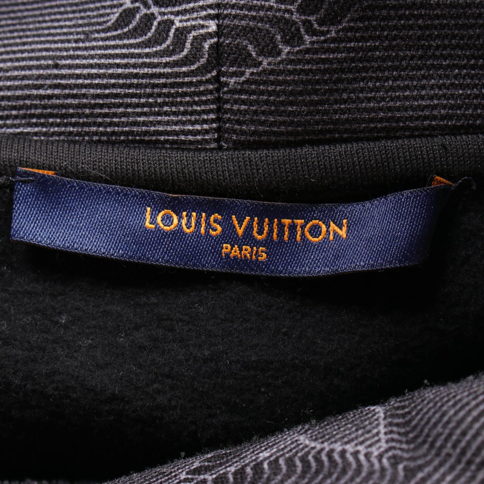 Louis Vuitton Cotton Hoodie Black/Beige