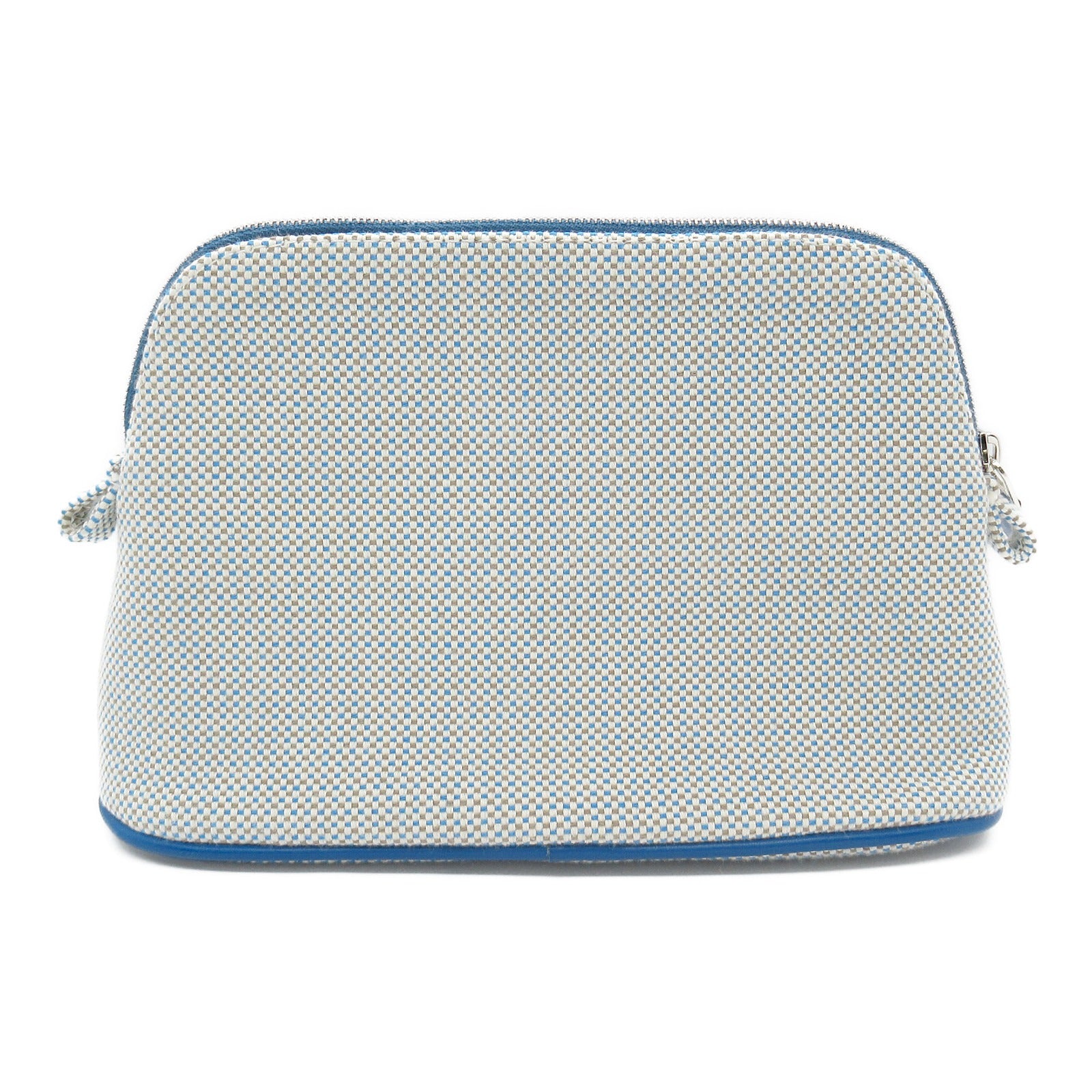 Hermes Bolide Pouch Canvas Toile H Blue